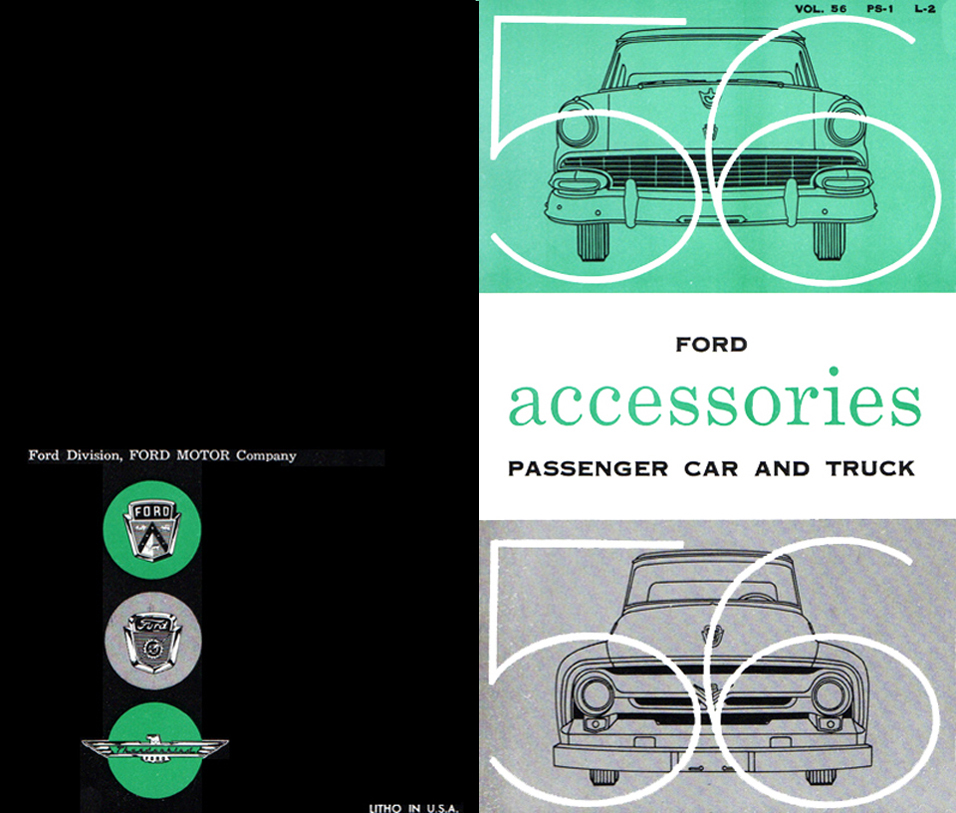 1956 Ford Passenger Car Accessories&nbsp; brochure cover