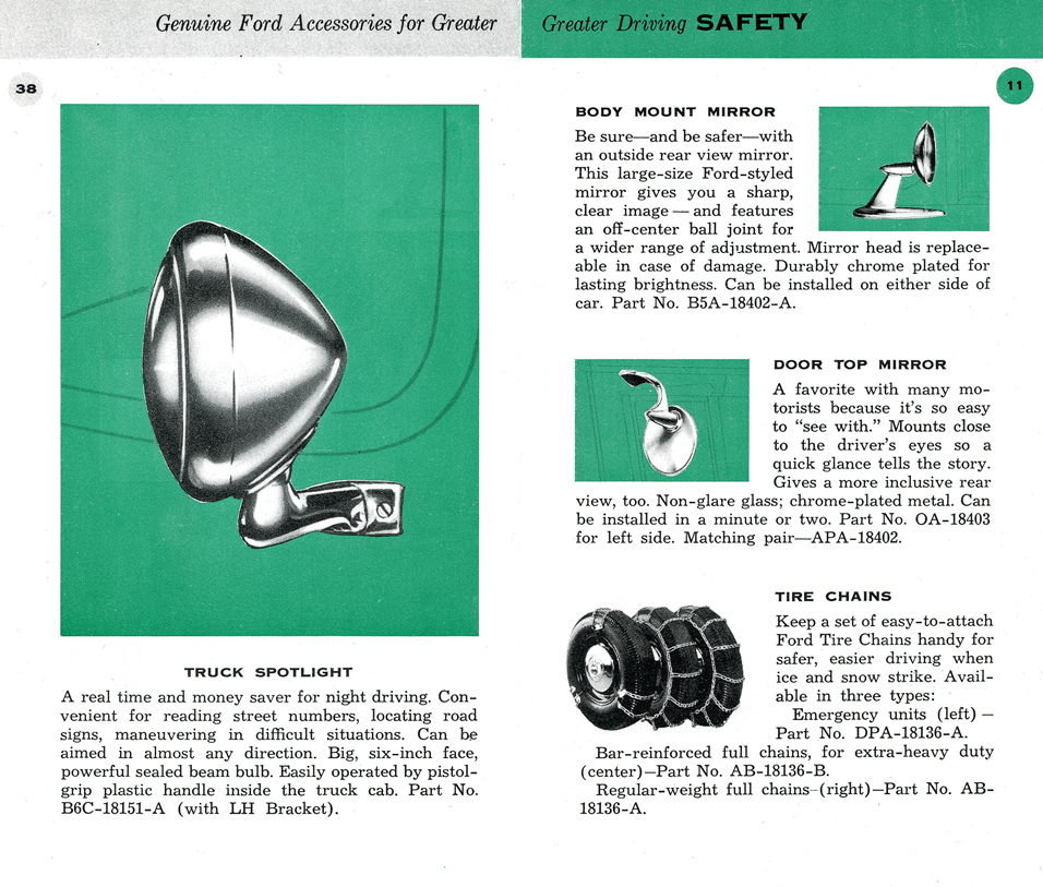 Truck Spotlight&nbsp;&nbsp; Body Mount Mirror&nbsp;&nbsp; Door Top Mirror&nbsp;&nbsp; Tire Chains