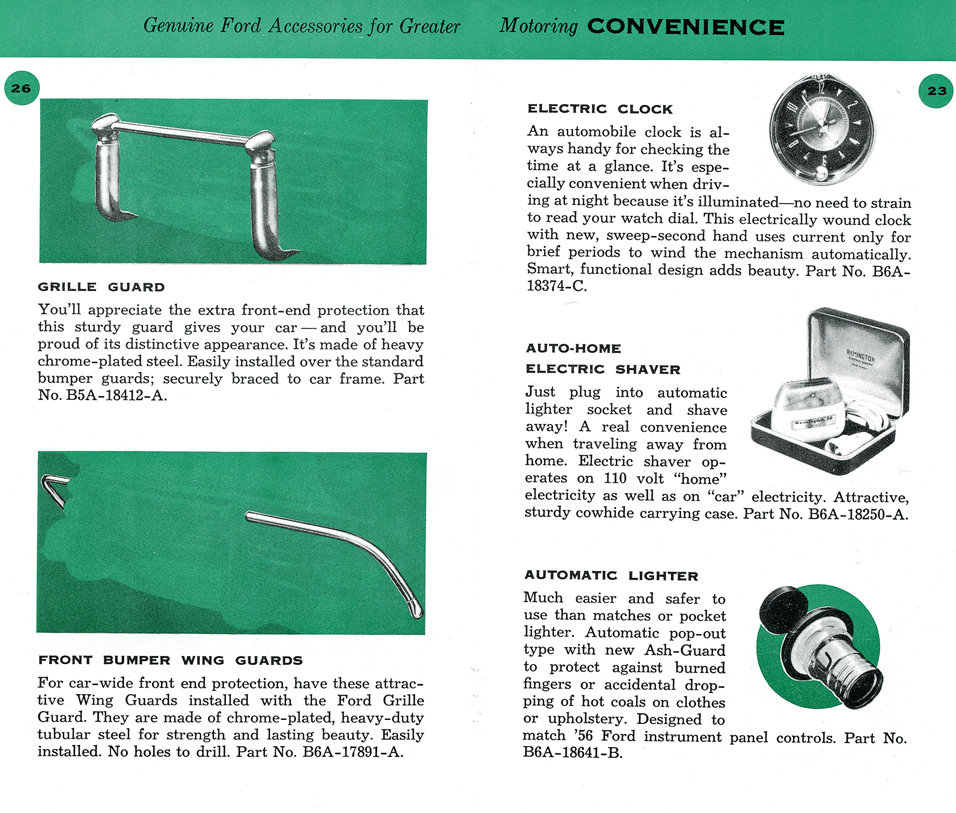 Grille Guard&nbsp;&nbsp; Front Bumper Wing Guards&nbsp;&nbsp; Electric Clock&nbsp;&nbsp; Auto-Home Electric Shaver&nbsp;&nbsp; Automatic Lighter