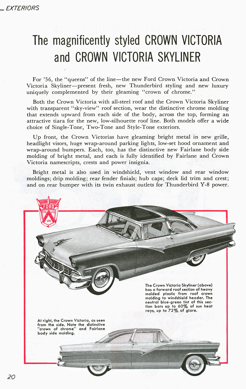 All The Facts Page 20&nbsp;&nbsp; Fairlane Crown Victoria and Fairlane Crown Victoria Skyliner