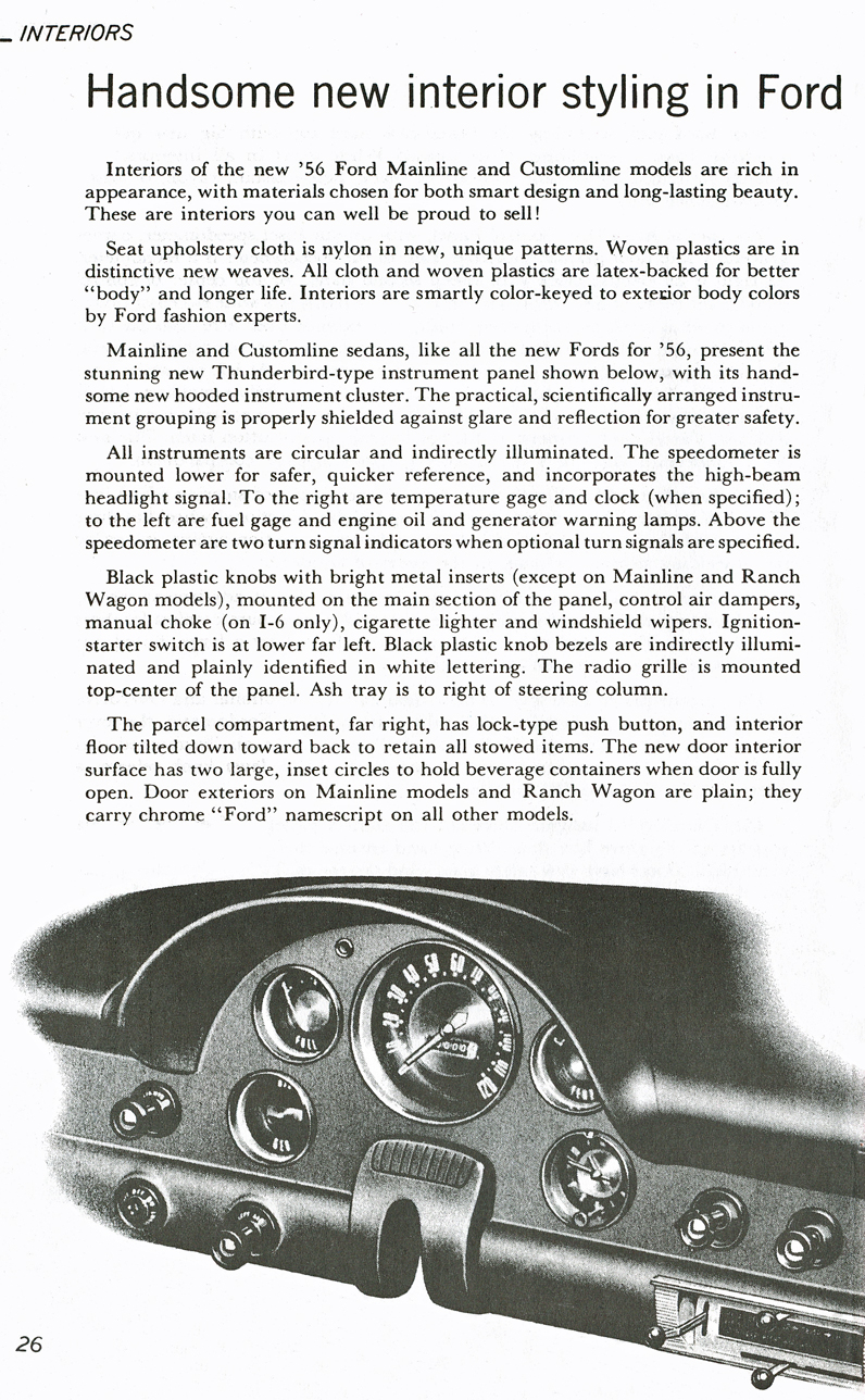 All The Facts Page 26&nbsp;&nbsp; Thunderbird-Type Instrument Panel
