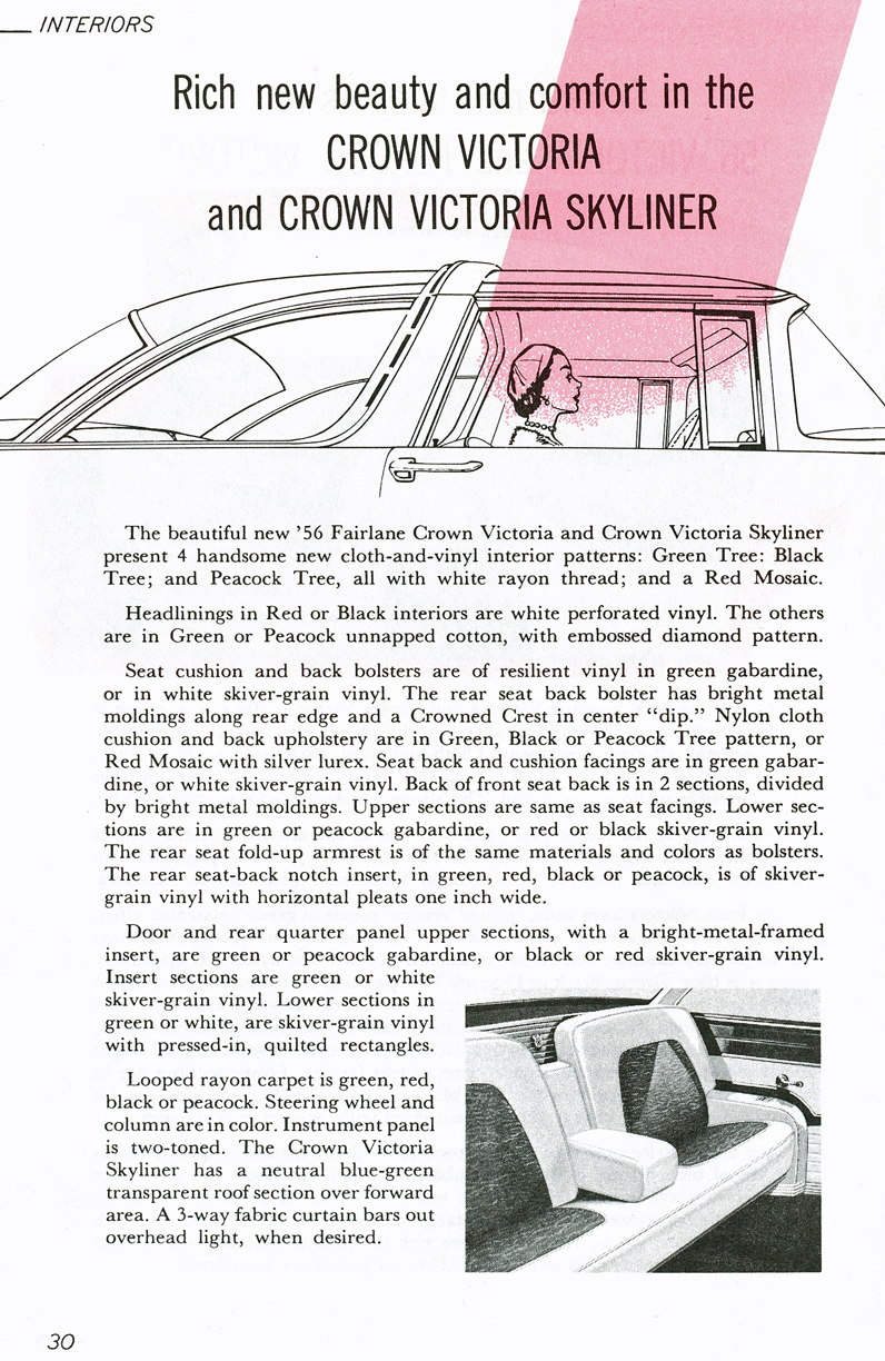 All The Facts Page 30&nbsp;&nbsp; Crown Victoria & Crown Victoria Skyliner Interiors