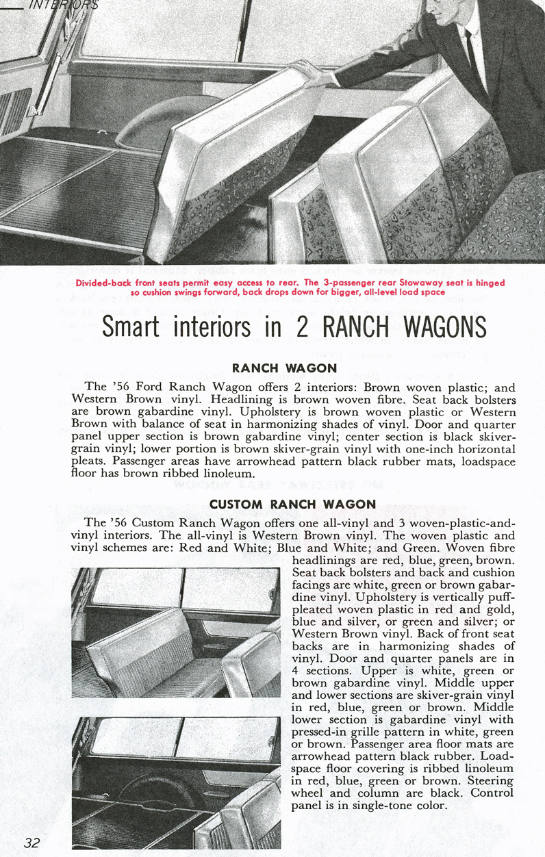 All The Facts Page 32&nbsp;&nbsp; Ranch Wagon & Custom Ranch Wagon Interiors