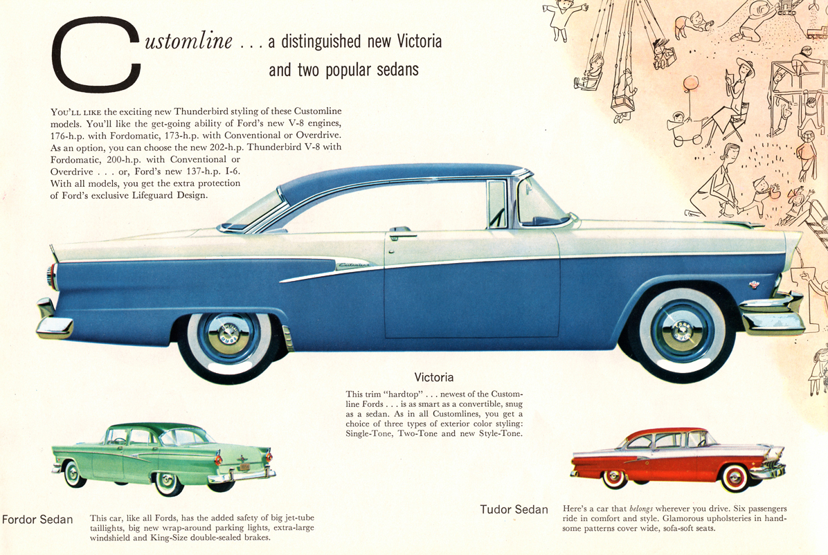 Customline . . . a distinguished new Victoria and two popular sedans&nbsp; illustration