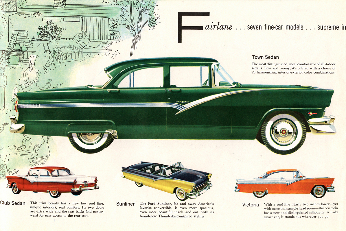 Fairlane . . . seven fine-car models&nbsp; illustration