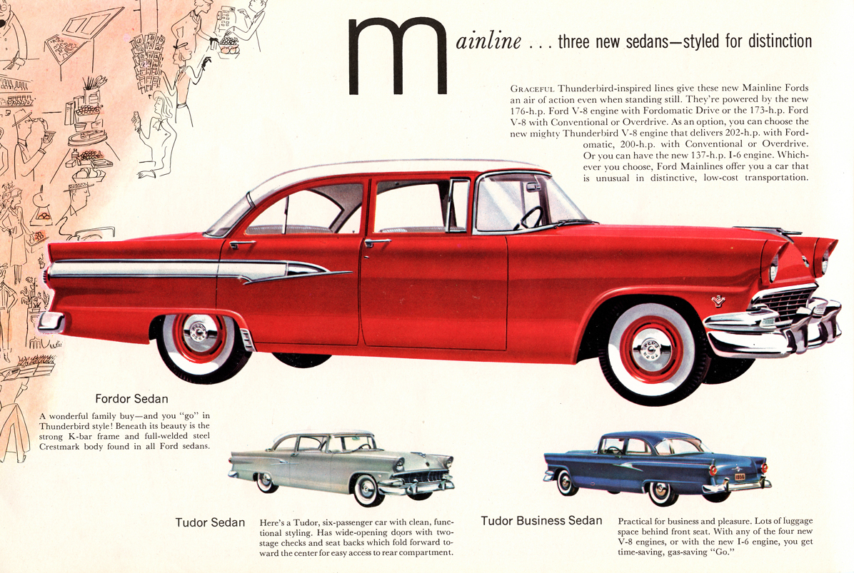 Mainline . . . three new sedans-styled for distinction&nbsp; illustration