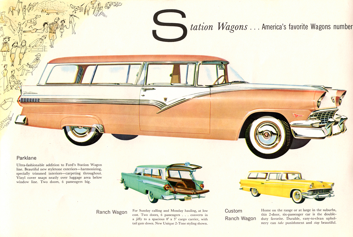 Station Wagons . . . America's favorite Wagons number six for '56&nbsp; illustration