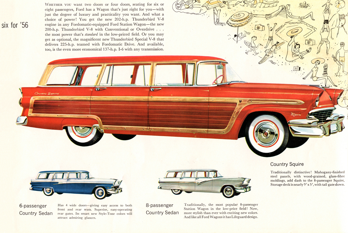 Station Wagons . . . America's favorite Wagons number six for '56&nbsp; illustration