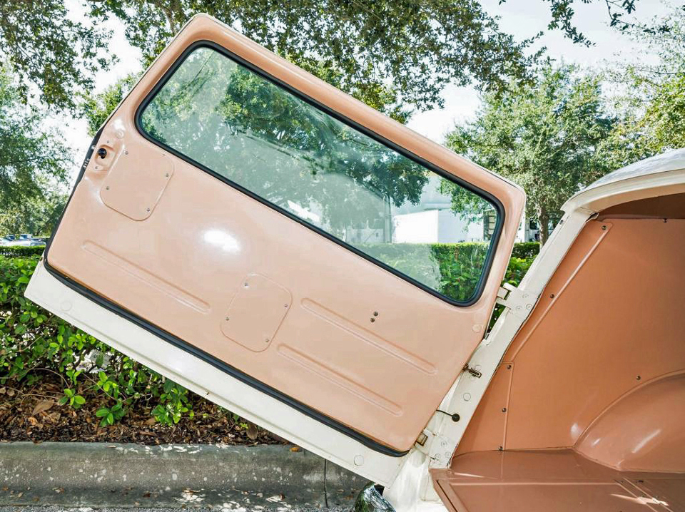 1956 Ford Courier (Sedan Delivery)&nbsp; panel-type side-hinged rear door, holds open in any position