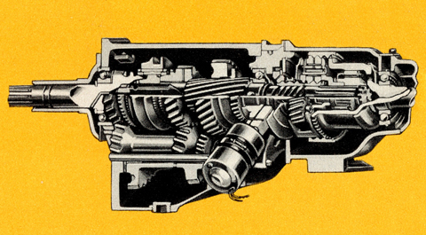 Overdrive - manual 3-speed w/ auto overdrive 4th-speed gear transmission