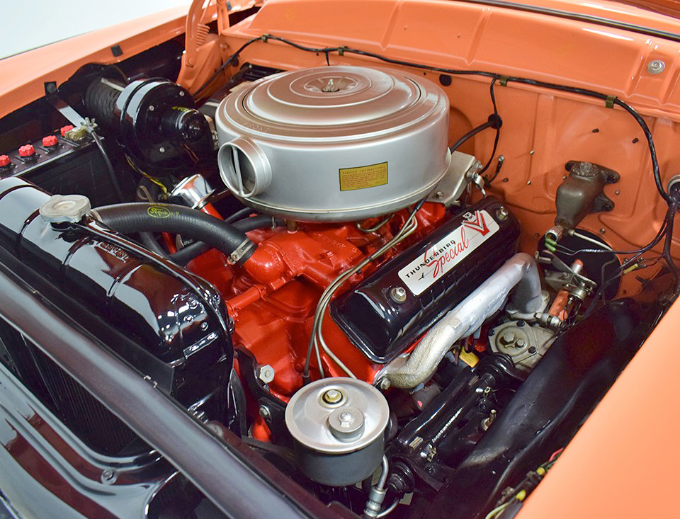 1956 Ford Thunderbird Special V-8&nbsp; 312-cid 225-hp 4-bbl dual-exh Y-block P-code (or S-code) eng