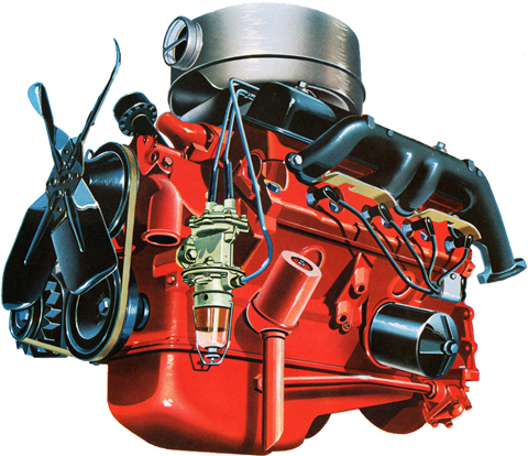 Thunderbird Special V-8&nbsp; 312-cid&nbsp; 225-hp&nbsp; P-code (or S-code*)&nbsp; (w/ Fordomatic Dr only)