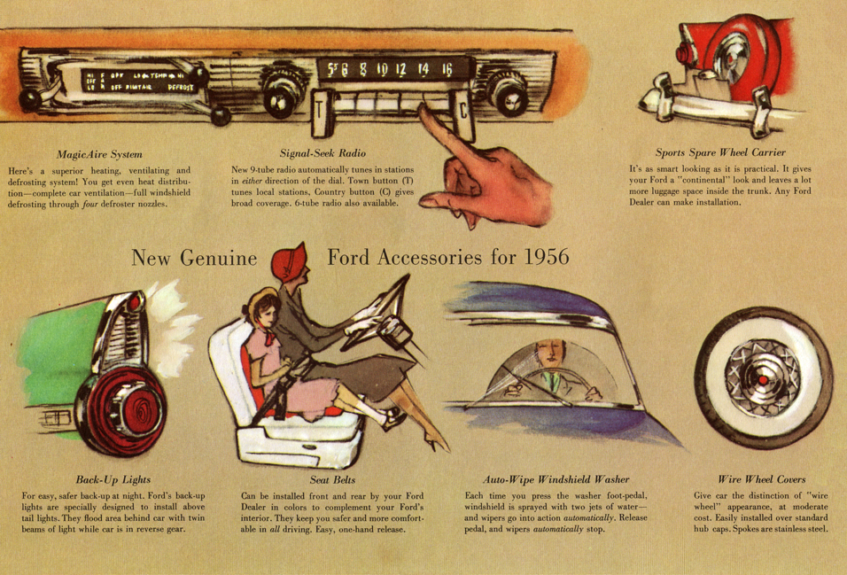 MagicAire System&nbsp;&nbsp; Signal-Seek Radio&nbsp;&nbsp; Sports Spare Wheel Carrier&nbsp;&nbsp; Back-Up Lights&nbsp;&nbsp; Seat Belts&nbsp;&nbsp; Auto-Wipe Windshield Washer&nbsp;&nbsp; Wire Wheel Covers