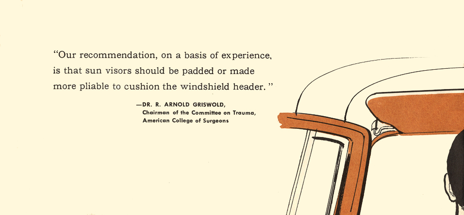 "sun visors should be padded"