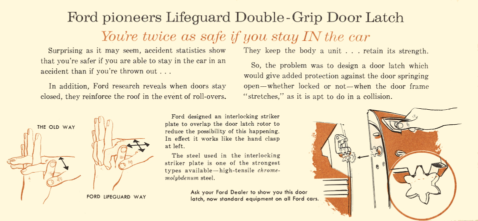 Ford pioneers Lifeguard Double-Grip Door Latch