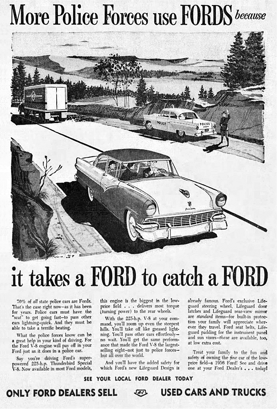 1956 Ford Police Car ad
