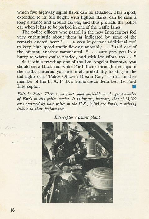 Ford Times Magzine&nbsp;&nbsp; Ford Interceptors Patrol Los Angeles Freeways