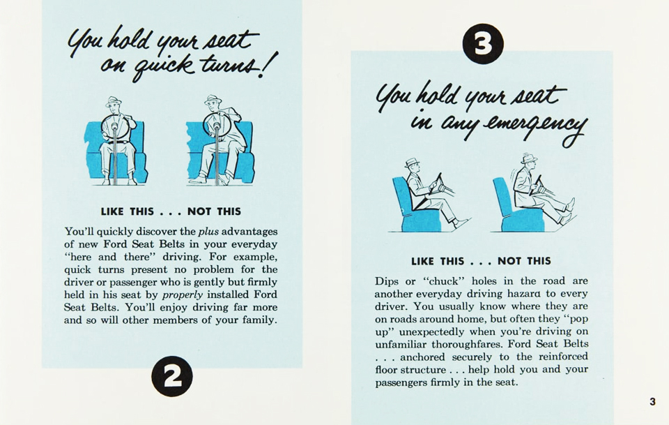 New Ford Seat Belts Brochure&nbsp; page 3
