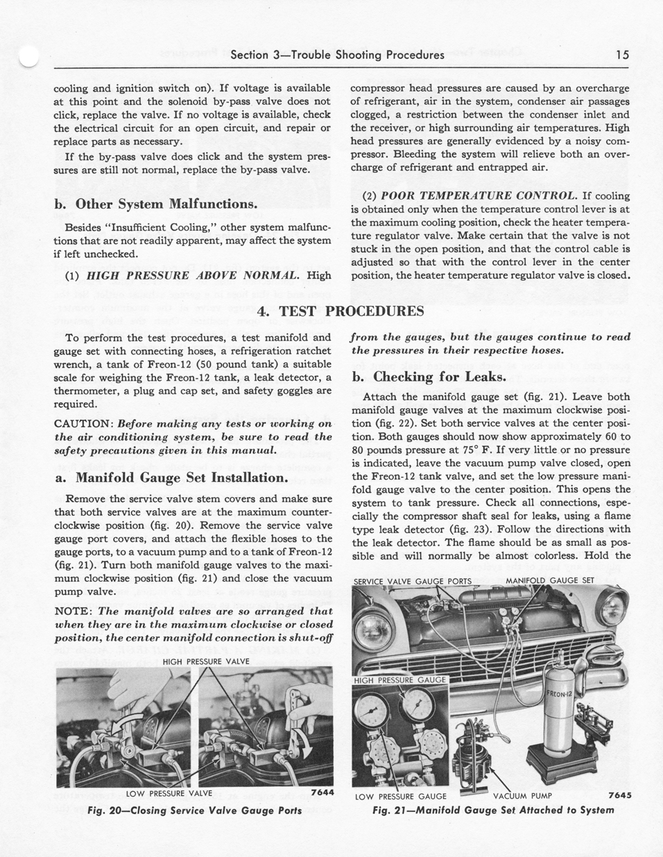 1956 Ford Car Air Conditioning Shop Manual&nbsp; page 15 - "SelectAire Conditioner"