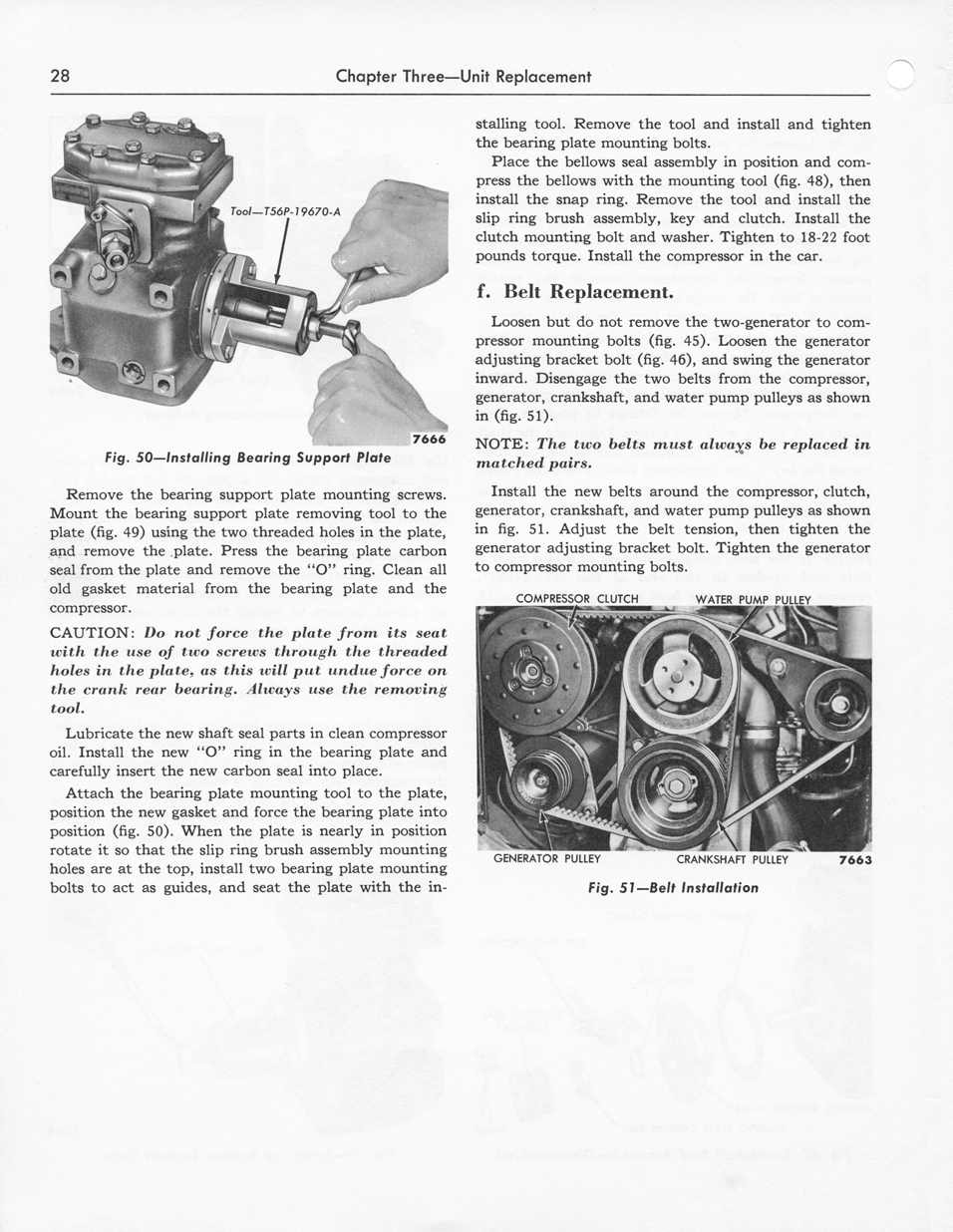 1956 Ford Car Air Conditioning Shop Manual&nbsp; page 28 - "SelectAire Conditioner"