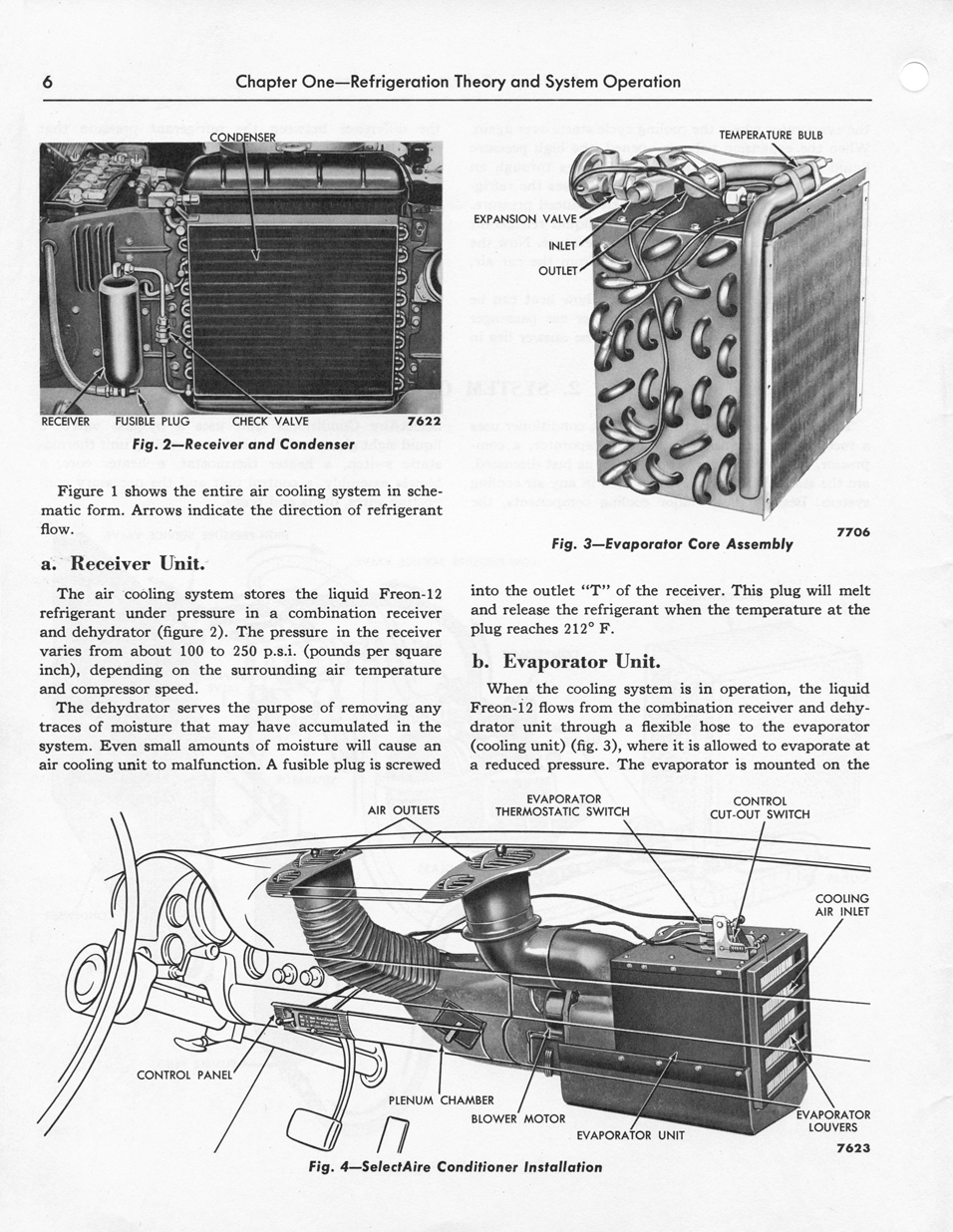 1956 Ford Car Air Conditioning Shop Manual&nbsp; page 6 - "SelectAire Conditioner"