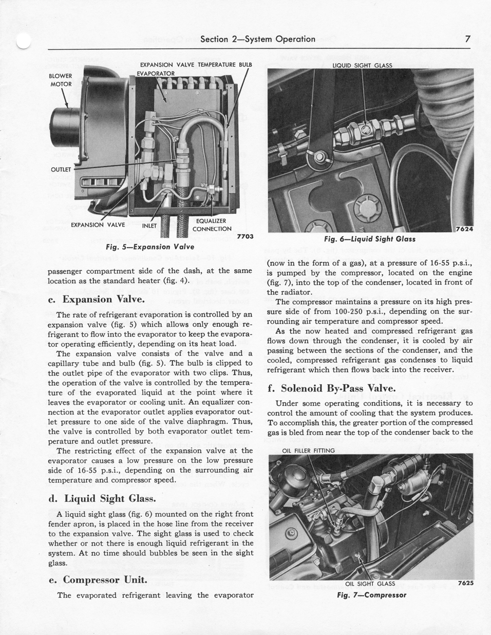 1956 Ford Car Air Conditioning Shop Manual&nbsp; page 7 - "SelectAire Conditioner"