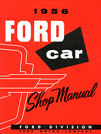 1956 Ford Car Shop Maunual&nbsp; cover