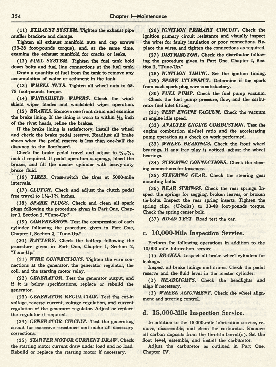 1956 Ford Shop Manual Maintenance Page 354