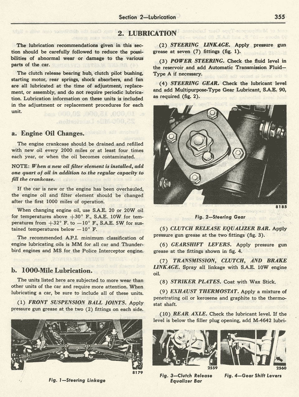 1956 Ford Shop Manual Maintenance Page 355