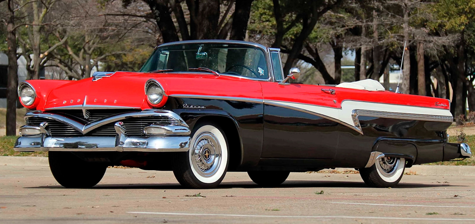 1956 Meteor Rideau Sunliner&nbsp; top down&nbsp; left front