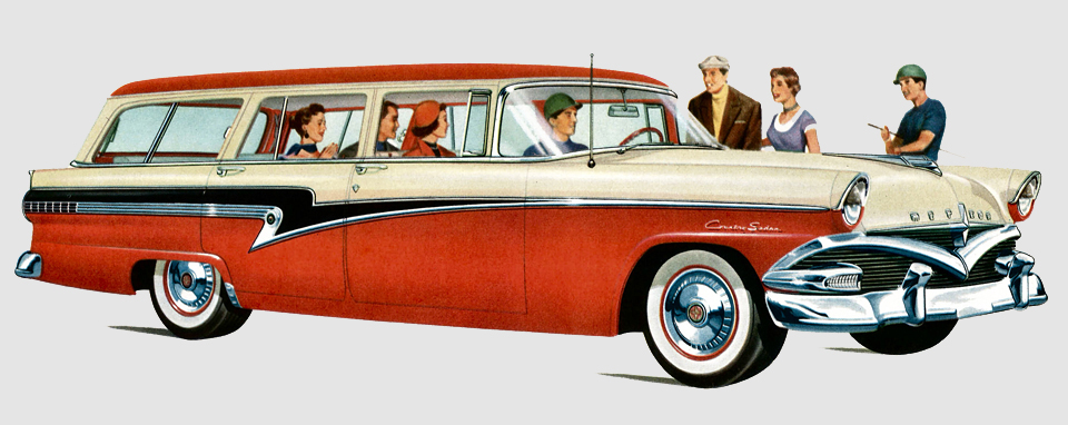 1956 Meteor Rideau 6-Passenger Country Sedan&nbsp; illustration