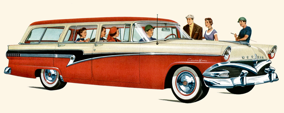 1956 Meteor Rideau 8-Passenger Country Sedan&nbsp; illustration