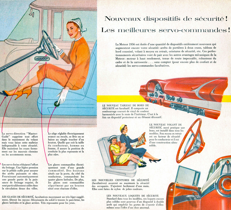 1956 Meteor&nbsp;&nbsp; Meteor Niagara&nbsp;&nbsp; Meteor Rideau features & accessories