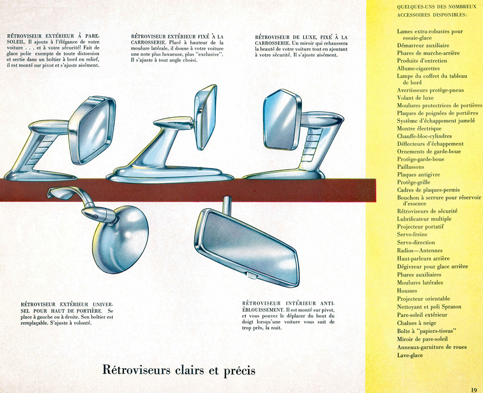 1956 Meteor&nbsp;&nbsp; Meteor Niagara&nbsp;&nbsp; Meteor Rideau features & accessories