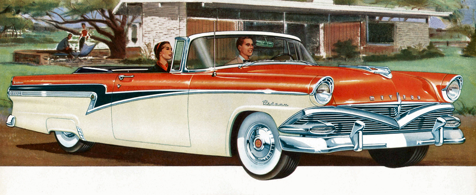 1956 Meteor Rideau Sunliner&nbsp; illustration