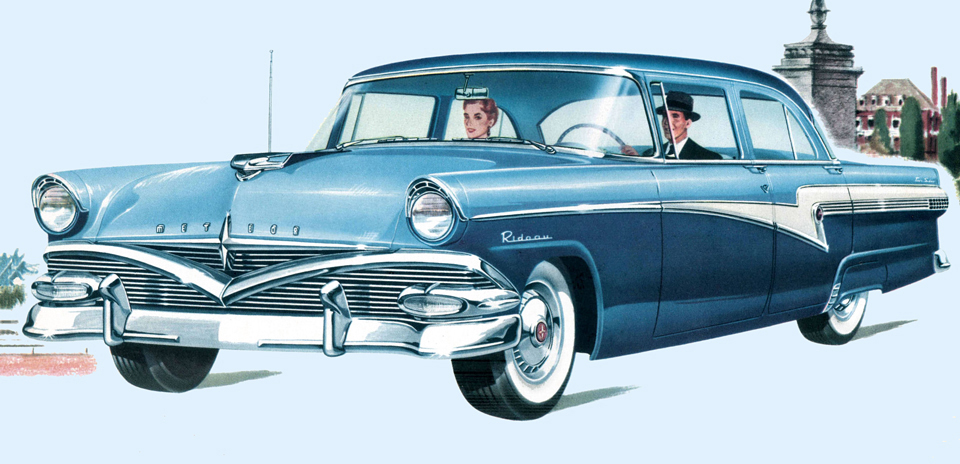1956 Meteor Rideau Town Sedan&nbsp; illustration