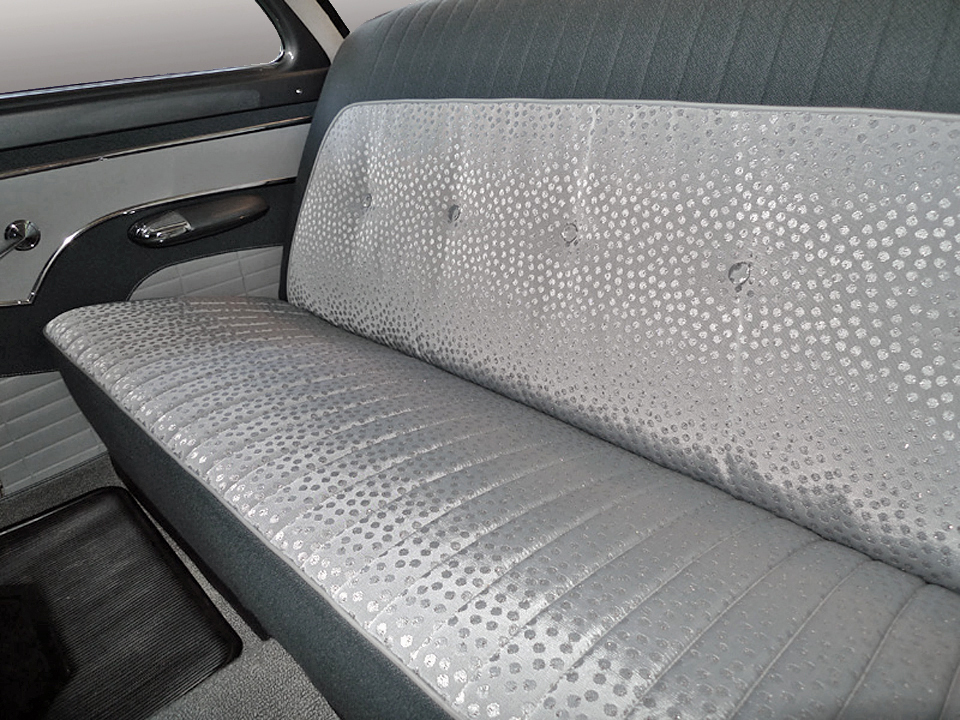 1956 Ford Fairlane Club Sedan rear seat