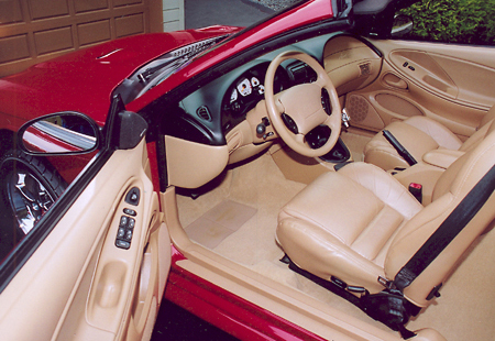 1998 Ford Mustang SVT Cobra Convertible interior
