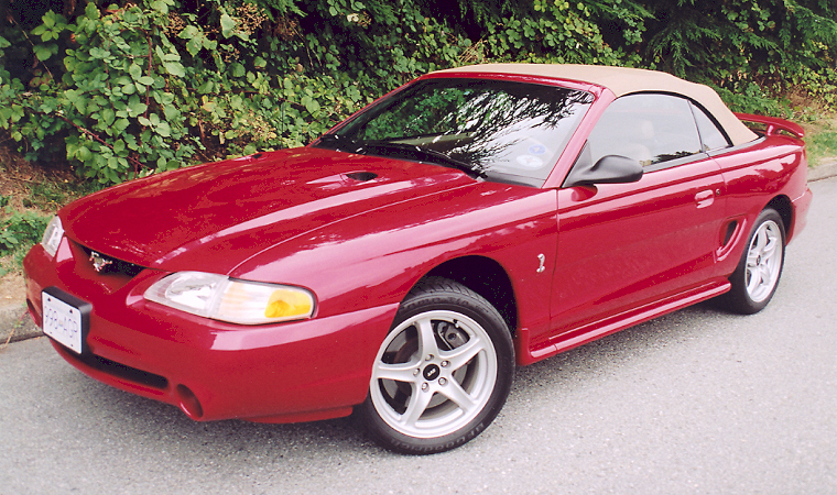 1998 Ford Mustang SVT Cobra Convertible top up