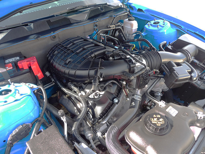 2011 Ford Mustang V6 Coupe stock V-6 engine